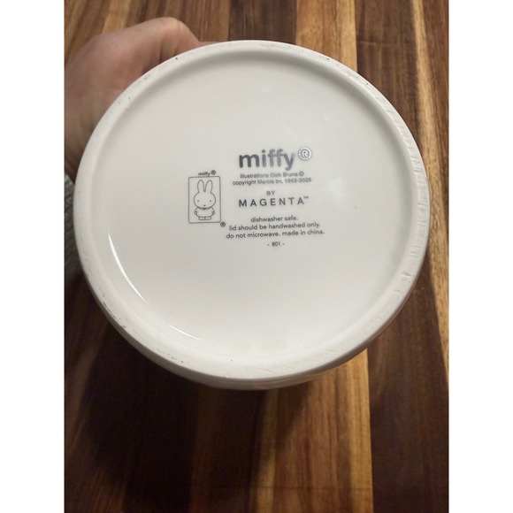 Miffy New Ceramic Cannister with Lid Cute Bunny Face Artwork Kitchen Decor - Picture 2 of 4